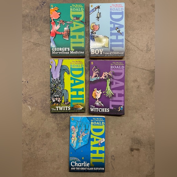 Roald Dahl Book Collection - Colorful Covers 5 Books - Picture 1 of 7